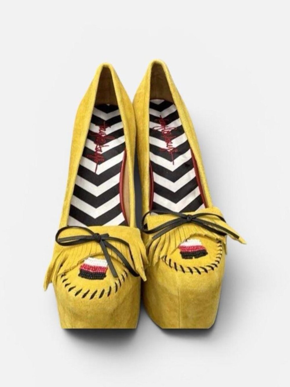 L.A.M.B. Women's Yellow Rory Platform Moccasins by Gwen Stefani 8.5